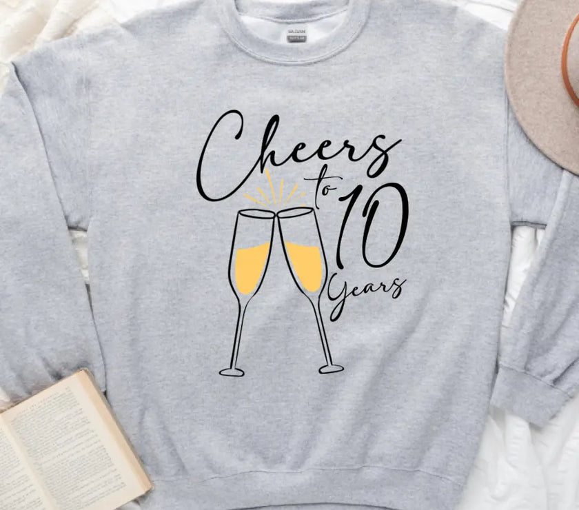 Cheers To Anniversary Personalized Years Top