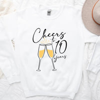 Cheers To Anniversary Personalized Years Top