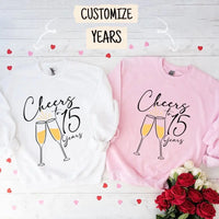 Cheers To Anniversary Personalized Years Top