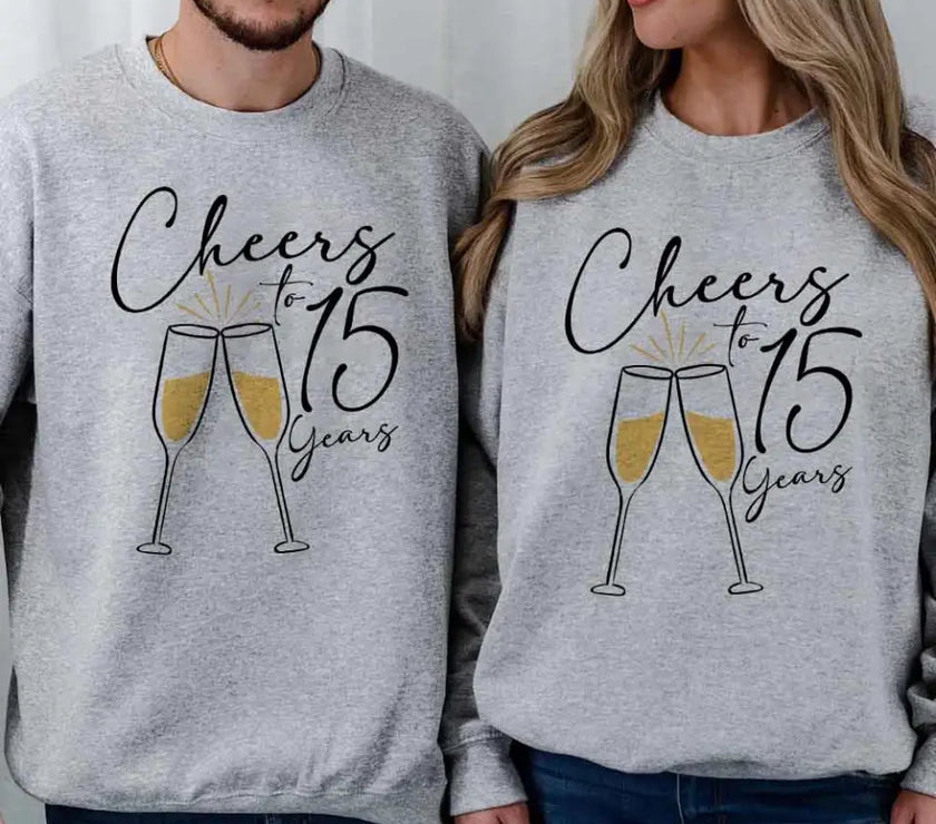 Cheers To Anniversary Personalized Years Top