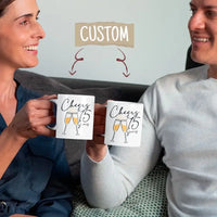 Taza personalizada "Saludos por el aniversario" de 325 ml