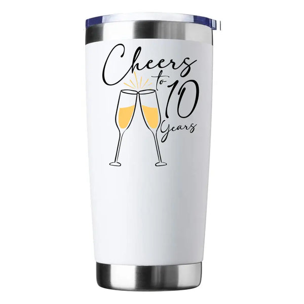 Vaso personalizado "Saludos por el aniversario"