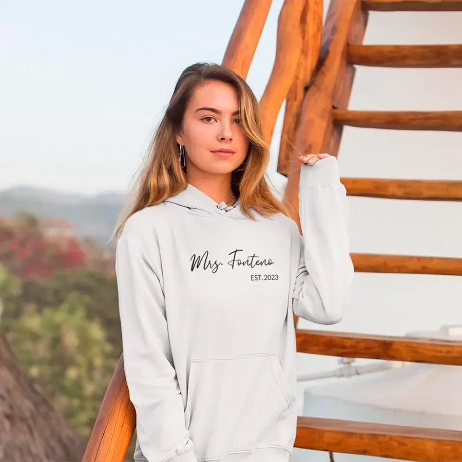 Sudadera con capucha personalizada de señora