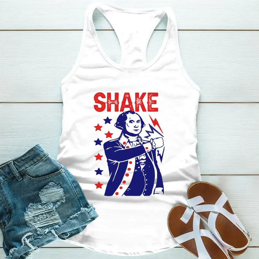 The Presidents Shake And Bake Matching 4th Of July Tank Top