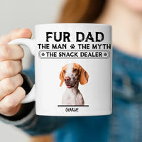 Papá peludo, el hombre, el mito, el vendedor de bocadillos para dueños de mascotas. Taza