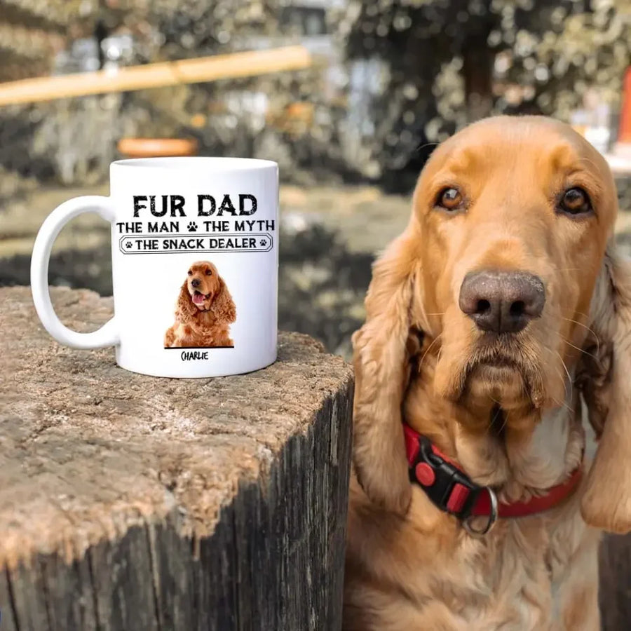 Papá peludo, el hombre, el mito, el vendedor de bocadillos para dueños de mascotas. Taza