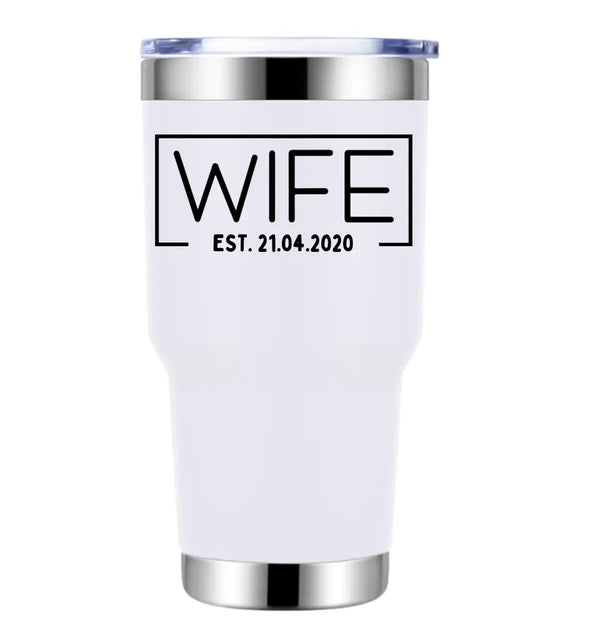 Vasos personalizados creados por Wife Hubs