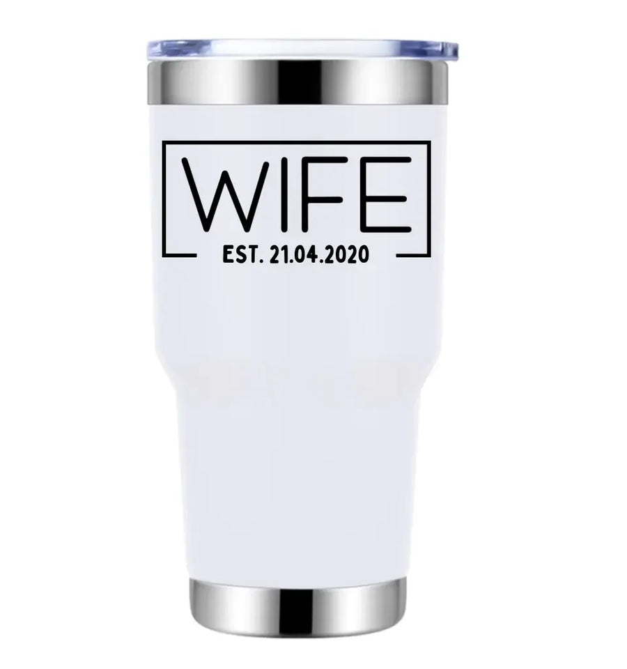 Wife Hubs Established Personalized Tumblers
