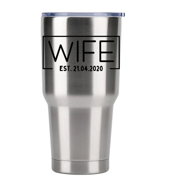 Vasos personalizados creados por Wife Hubs