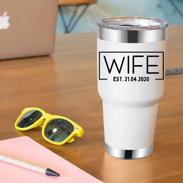 Vasos personalizados creados por Wife Hubs