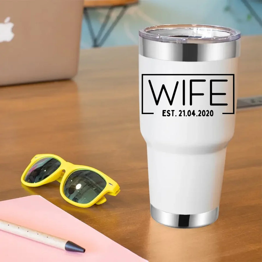 Wife Hubs Established Personalized Tumblers