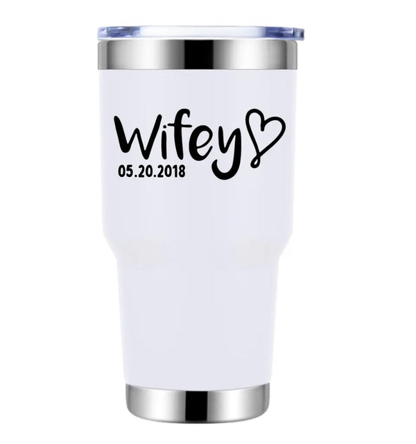 Vaso personalizado para esposo y esposa