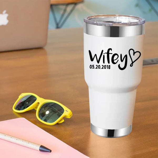 Vaso personalizado para esposo y esposa