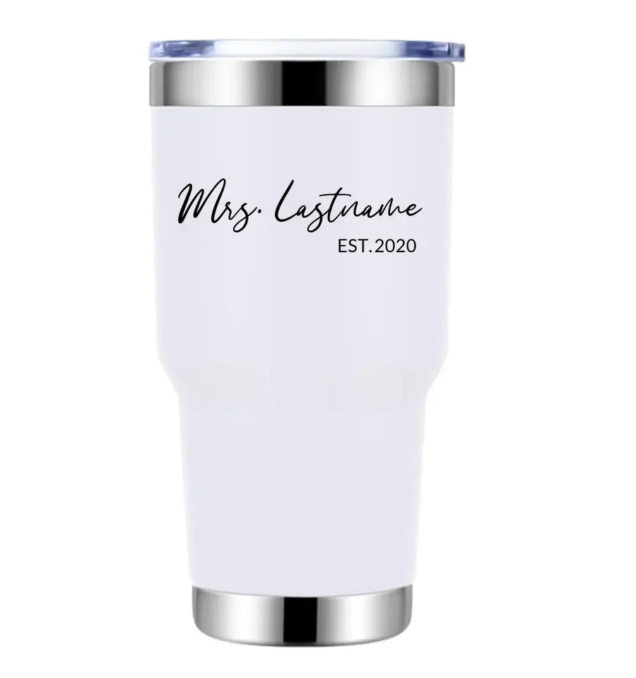 Vaso personalizado de 30 oz de la Sra.