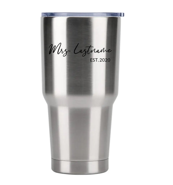 Vaso personalizado de 30 oz de la Sra.