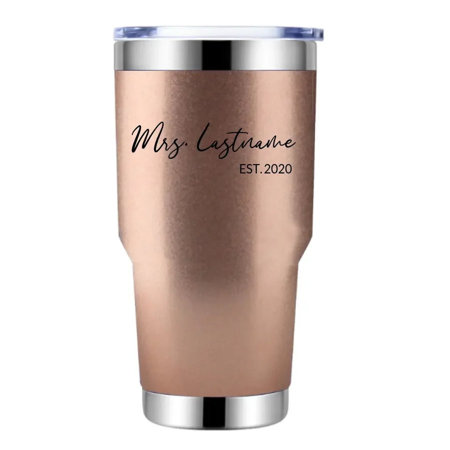 Vaso personalizado de 30 oz de la Sra.