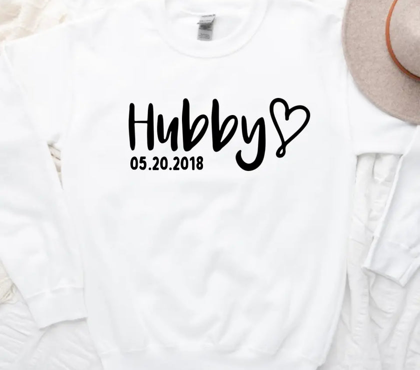 Hubby & Wifey Personalized Wedding Date Top