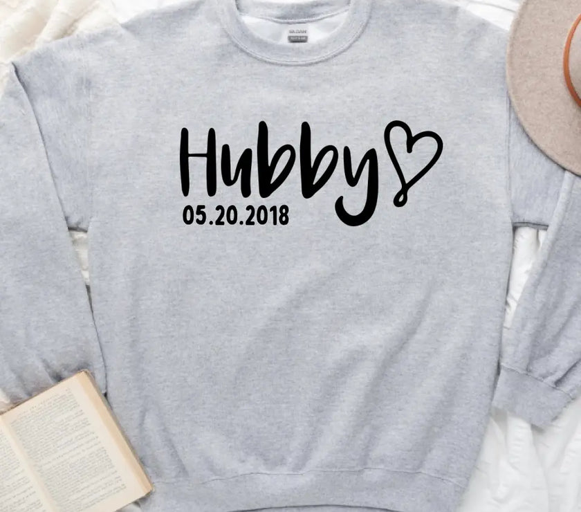 Hubby & Wifey Personalized Wedding Date Top