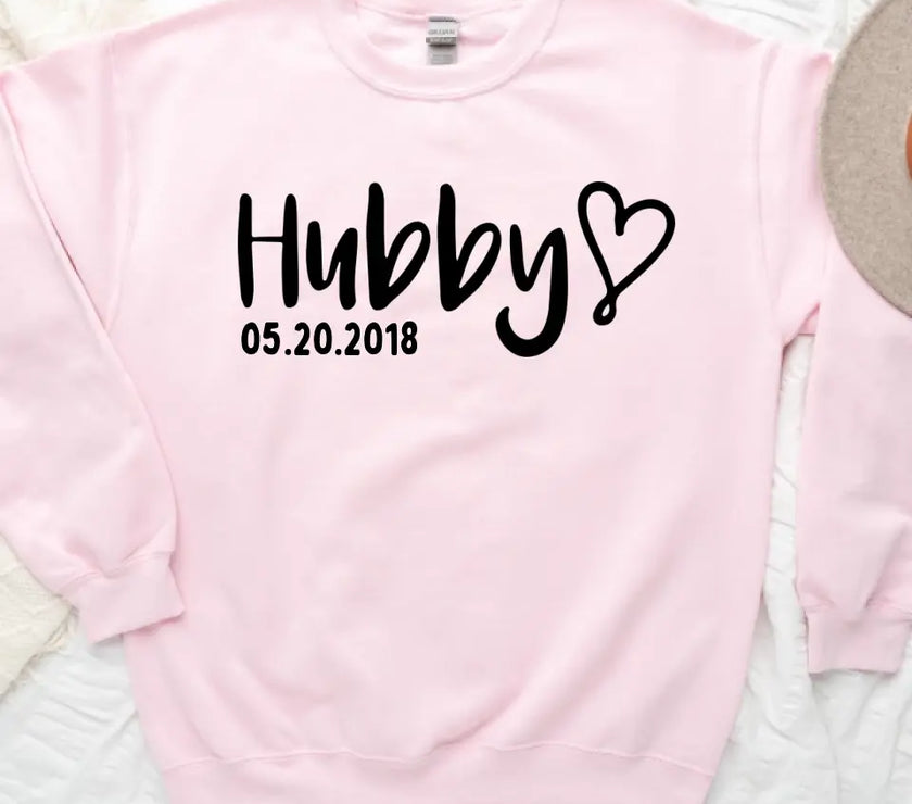 Hubby & Wifey Personalized Wedding Date Top