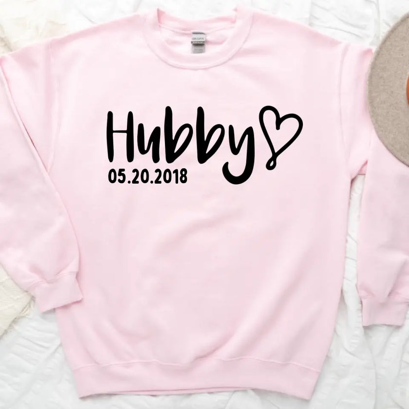 Hubby & Wifey Personalized Wedding Date Top