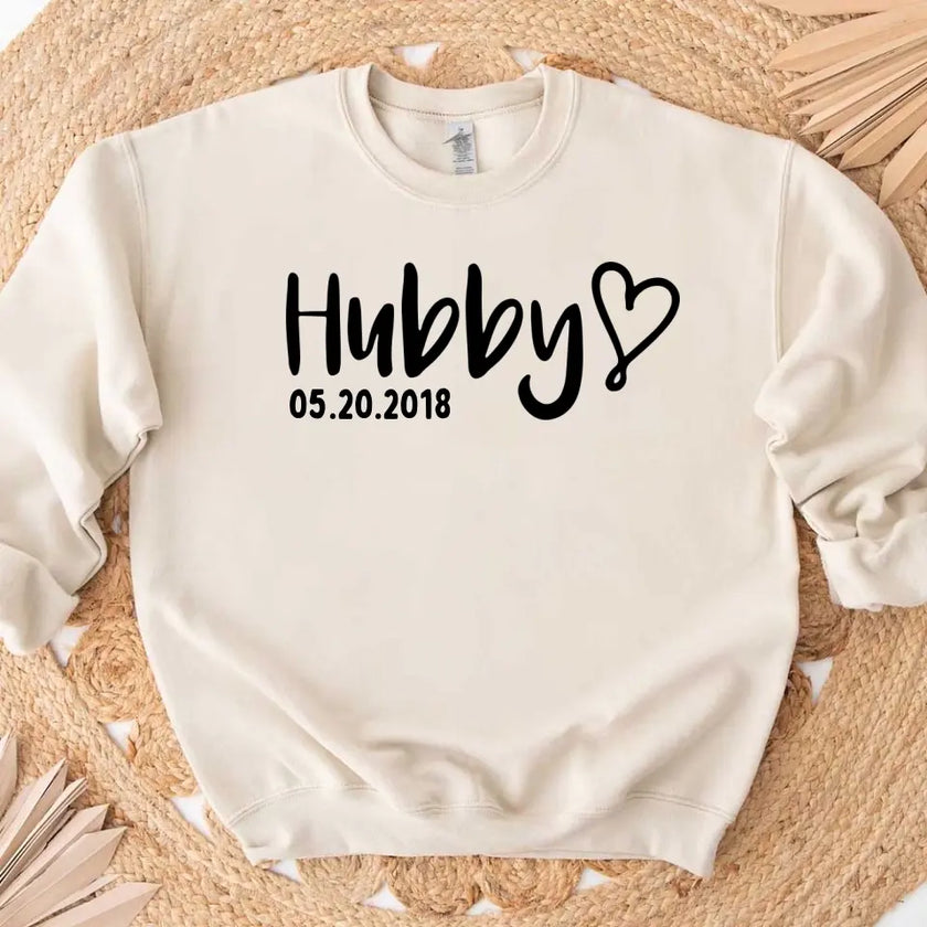 Hubby & Wifey Personalized Wedding Date Top