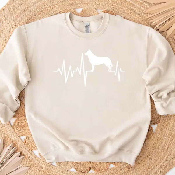 Electrocardiograma de latidos del perro. Los perros son mi cardio. Selecciona tu raza.