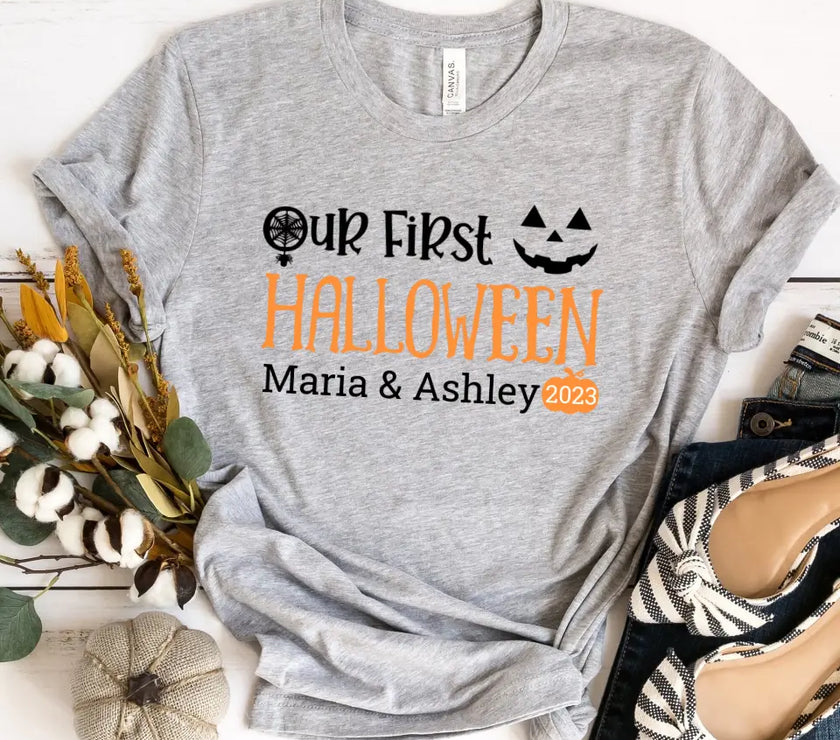 Our First Halloween Mommy & Me Personalized T-Shirt