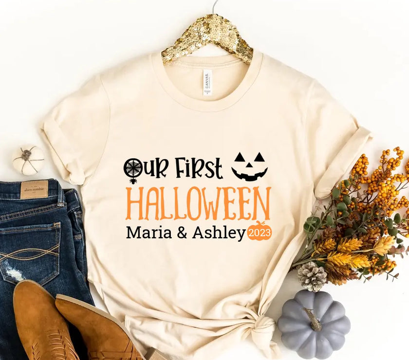 Our First Halloween Mommy & Me Personalized T-Shirt