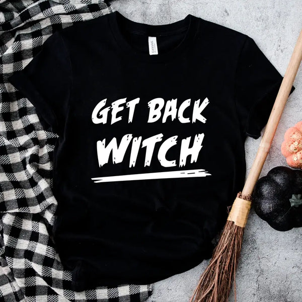 Get Back Witch Halloween Couples Tee