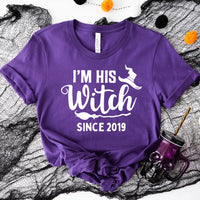 His Witch Her Boo Halloween Couples Tee