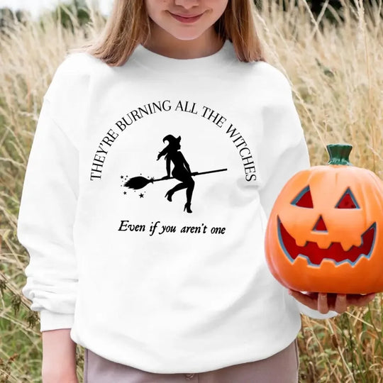 They're Burning All The Witches I Did Something Bad Halloween Top