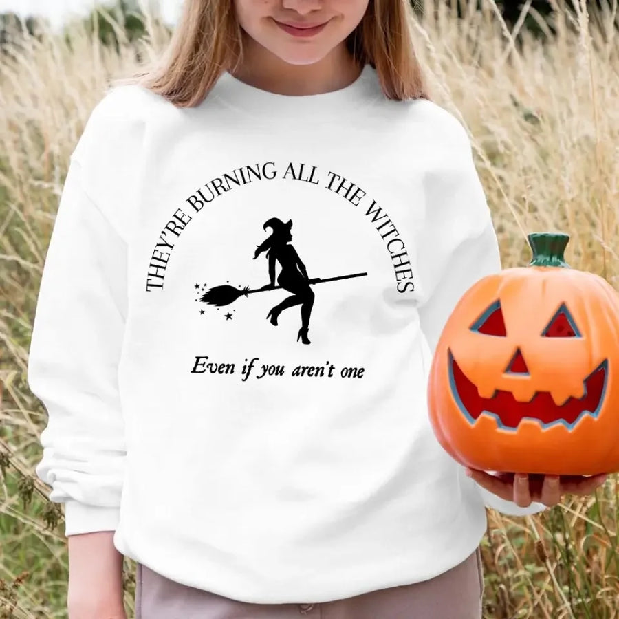 They're Burning All The Witches I Did Something Bad Halloween Top