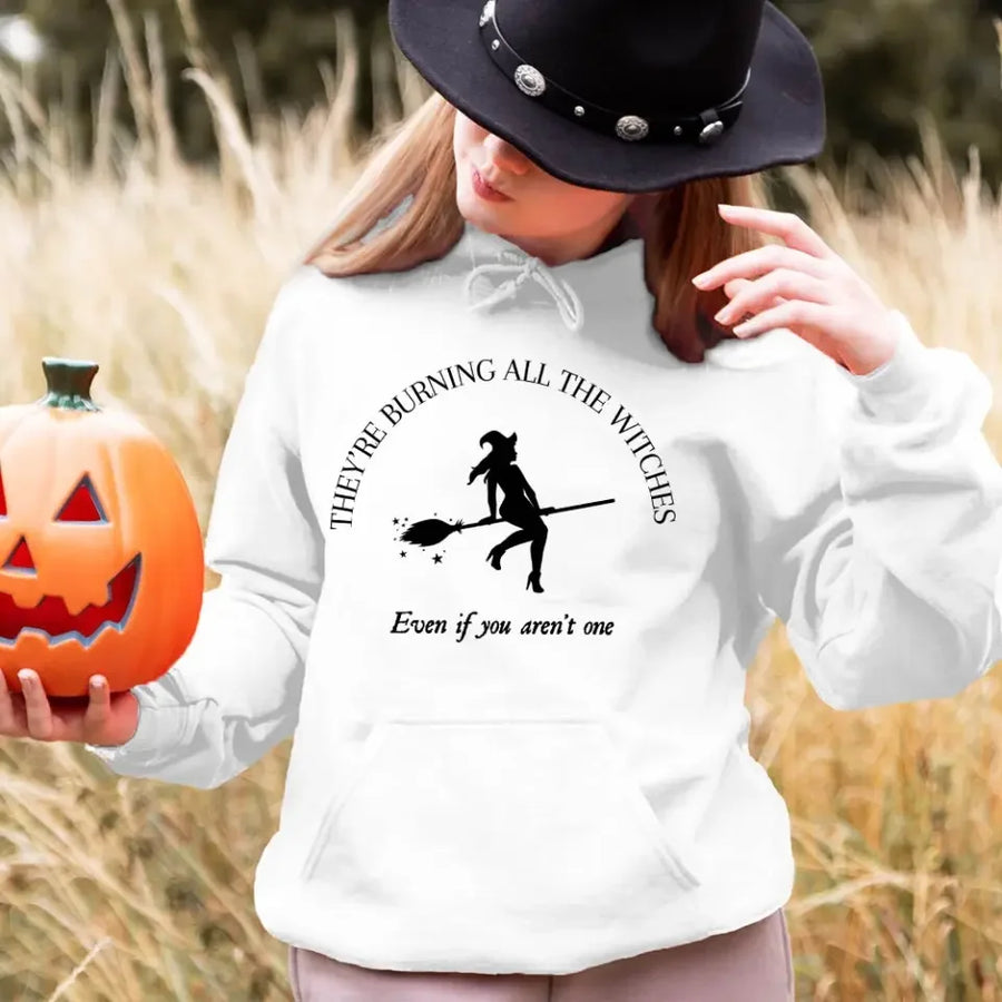 They're Burning All The Witches I Did Something Bad Halloween Top