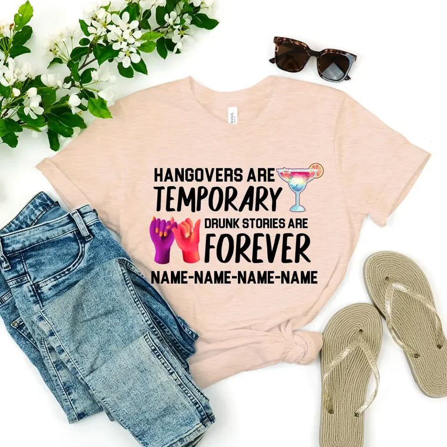 Camisetas personalizadas a juego "Drunk Stories Are Forever"