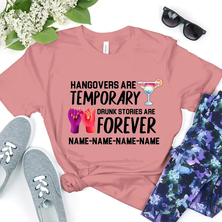 Camisetas personalizadas a juego "Drunk Stories Are Forever"