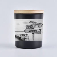 Lake Dock Couples Candle