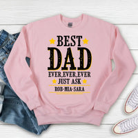 La mejor mamá/papá del mundo, solo pregúntale. Camiseta personalizada