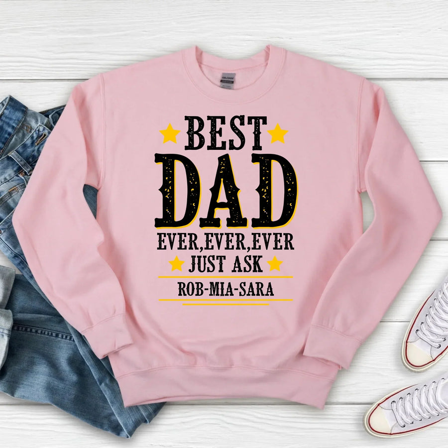 La mejor mamá/papá del mundo, solo pregúntale. Camiseta personalizada