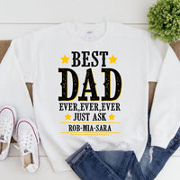La mejor mamá/papá del mundo, solo pregúntale. Camiseta personalizada