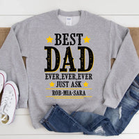 La mejor mamá/papá del mundo, solo pregúntale. Camiseta personalizada