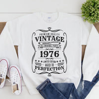 Camiseta vintage de cumpleaños envejecida a la perfección