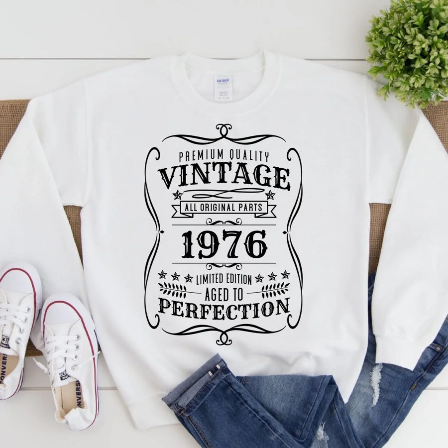 Camiseta vintage de cumpleaños envejecida a la perfección