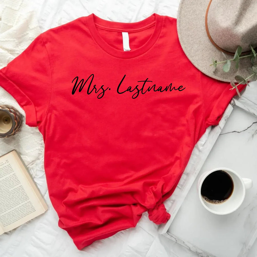 red t-shirt