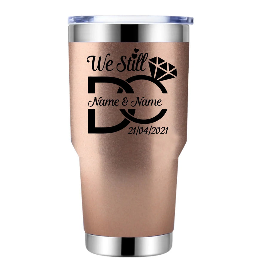 Todavía lo hacemos Vaso personalizado centrado