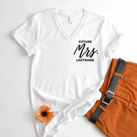 v-neck t-shirt white