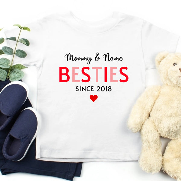Mommy & Kid/Teen Matching Shirt - Besties Since Personalized Tee