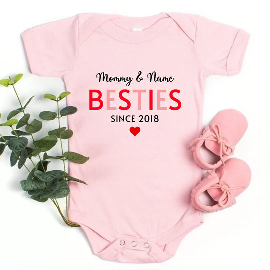 Mommy & Kid/Teen Matching Shirt - Besties Since Personalized Onesie