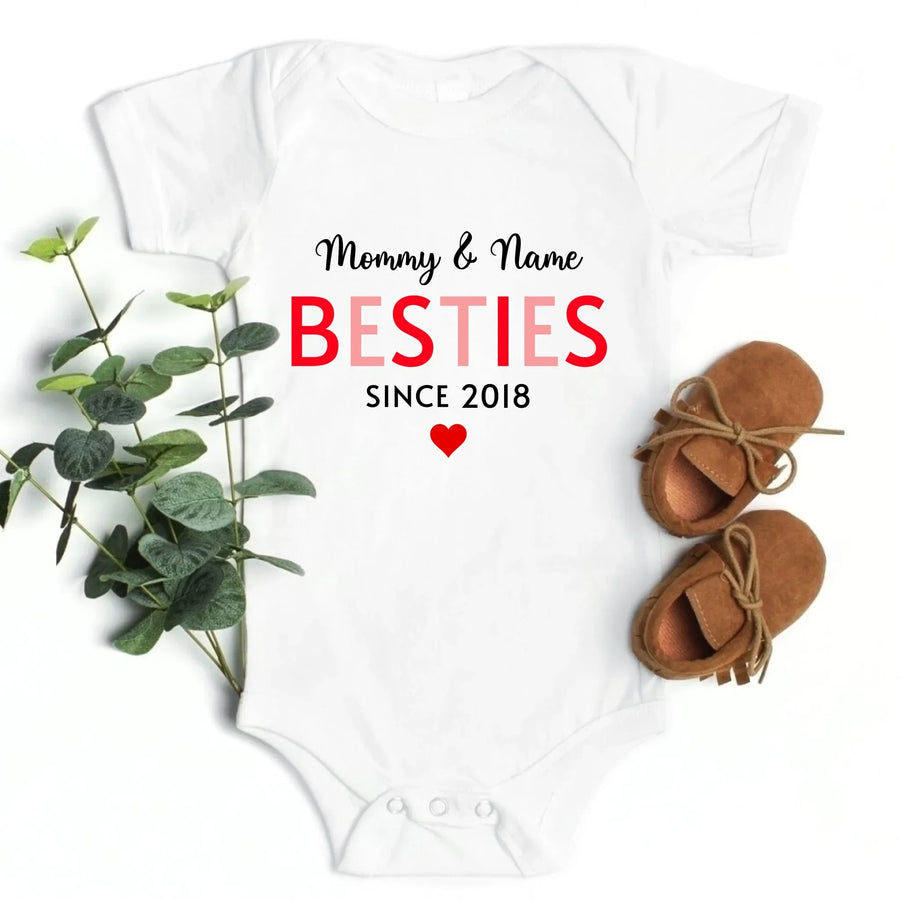 Mommy & Kid/Teen Matching Shirt - Besties Since Personalized Onesie