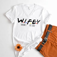 v-neck t-shirt white
