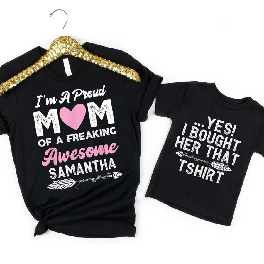 I'm a Proud Mom & Kid Teemom_kid_black
